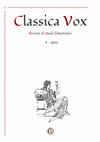 Research paper thumbnail of Seneca, Troiane, a cura di A. Casamento, Rusconi, Milano 2021, in “Classica Vox”, 4, 2022, pp. 237-239