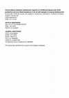 Research paper thumbnail of Concordance Between Adolescent Reports of Childhood Abuse and Child Protective Service Determinations in an At-Risk Sample of Young Adolescents