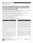 Research paper thumbnail of The Impact of Cytogenetic Aberrations in the Clonal Evolution of Chronic Myeloid Leukemia: A Single-Center Experience Among 450 Turkish Patients Cohort Study