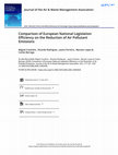 Research paper thumbnail of Comparison of European National Legislation Efficiency on the Reduction of Air Pollutant Emissions