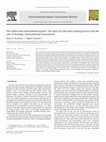 Research paper thumbnail of The Lisbon new international airport: The story of a decision-making process and the role of Strategic Environmental Assessment