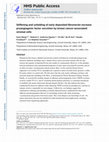 Research paper thumbnail of Stiffening and unfolding of early deposited-fibronectin increase proangiogenic factor secretion by breast cancer-associated stromal cells