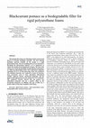 Research paper thumbnail of Blackcurrant pomace as a biodegradable filler for rigid polyurethane foams