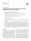 Research paper thumbnail of Modeling Spatiotemporal Precipitation: Effects of Density, Interpolation, and Land Use Distribution