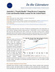 Research paper thumbnail of Australia’s ‘Fourth Hurdle’ Drug Review Comparing Costs And Benefits Holds Lessons For The United States