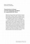 Research paper thumbnail of Transitivity in Erzya: Second language speakers in a grammatical focus