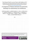 Research paper thumbnail of A Comparison of Feature Extractors for Panorama Stitching in an Autonomous Car Architecture