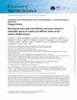 Research paper thumbnail of Recreational and small-scale fisheries may pose a threat to vulnerable species in coastal and offshore waters of the western Mediterranean