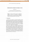 Research paper thumbnail of Implementación estratégica de tecnología en el aula