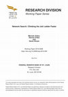 Research paper thumbnail of DIVISION Working Paper Series Network Search : Climbing the Job Ladder Faster