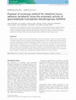 Research paper thumbnail of Proposal of screening method for intestinal mucus adhesive lactobacilli using the enzymatic activity of glyceraldehyde-3-phosphate dehydrogenase (GAPDH)