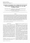 Research paper thumbnail of Evaluation of inundation areas resulting from the diversion of an extreme discharge towards the sea: case study in Tabasco, Mexico