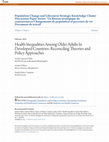 Research paper thumbnail of Health Inequalities Among Older Adults in Developed Countries