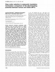 Research paper thumbnail of Stop codon selection in eukaryotic translation termination: comparison of the discriminating potential between human and ciliate eRF1s