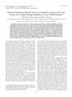 Research paper thumbnail of Human eukaryotic release factor 3a depletion causes cell cycle arrest at G1 phase through inhibition of the mTOR pathway