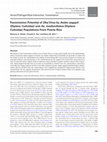 Research paper thumbnail of Transmission Potential of Zika Virus by Aedes aegypti (Diptera: Culicidae) and Ae. mediovittatus (Diptera: Culicidae) Populations From Puerto Rico