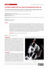 Research paper thumbnail of A cardiac hydatid cyst; four years of postoperative follow up