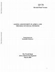 Research paper thumbnail of The World Bank Africa Human Development