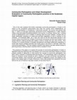 Research paper thumbnail of Community Participation and Urban Development: Evaluation of Community Participation practice in the Sudanese Capital region