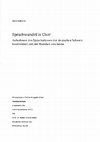 Research paper thumbnail of Sprachwandel in Chur : Aufnahmen des Sprachatlasses der deutschen Schweiz konfrontiert mit der Mundart von heute