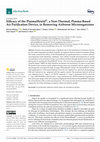 Research paper thumbnail of Efficacy of the PlasmaShield®, a Non-Thermal, Plasma-Based Air Purification Device, in Removing Airborne Microorganisms