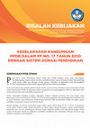 Research paper thumbnail of Risalah kebijakan: keselarasan kandungan PPDB dalam PP No. 17 Tahun 2010 dengan sistem zonasi pendidikan