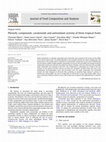 Research paper thumbnail of Phenolic compounds, carotenoids and antioxidant activity of three tropical fruits