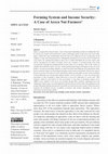 Research paper thumbnail of Forming System and Income Security: A Case of Areca nut Farmers