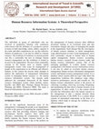 Research paper thumbnail of Human Resource Information System: A Theoretical Perspective