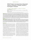 Research paper thumbnail of STIM1 Protein Activates Store-Operated Calcium Channels in Cellular Model of Huntington’s Disease