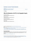 Research paper thumbnail of Why Arts Education, At All?: An A/r/tographic Inquiry