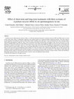 Research paper thumbnail of Effect of short-term and long-term treatments with three ecotypes of Lepidium meyenii (MACA) on spermatogenesis in rats