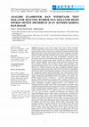 Research paper thumbnail of ANALISIS FLASHOVER DAN WITHSTAND TEST ISOLATOR SILICONE RUBBER DAN ISOLATOR RESIN EPOKSI SISTEM DISTRIBUSI 20 kV KONDISI KERING DAN BASAH