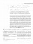 Research paper thumbnail of Development of a Method for the Determination of Pulsatile Growth Hormone Secretion in Mice