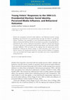 Research paper thumbnail of Young Voters' Responses to the 2004 U.S. Presidential Election: Social Identity, Perceived Media Influence, and Behavioral Outcomes