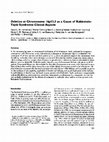 Research paper thumbnail of Deletion at chromosome 16p13.3 as a cause of Rubinstein-Taybi syndrome: clinical aspects