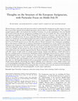 Research paper thumbnail of Thoughts on the Structure of the European Aurignacian, with Particular Focus on Hohle Fels IV