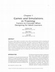 Research paper thumbnail of Games and Simulations in Training