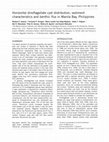 Research paper thumbnail of Horizontal dinoflagellate cyst distribution, sediment characteristics and benthic flux in Manila Bay, Philippines