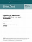 Research paper thumbnail of The Paper Trail of Knowledge Spillovers: Evidence from Patent Interferences