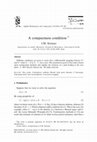 Research paper thumbnail of A compactness condition