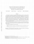 Research paper thumbnail of Improved Approximation Algorithms by Generalizing the Primal-Dual Method Beyond Uncrossable Functions