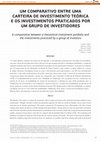 Research paper thumbnail of Um comparativo entre uma carteira de investimento teórica e os investimentos praticados por um grupo de investidores