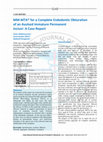 Research paper thumbnail of MM-MTA® for a Complete Endodontic Obturation of an Avulsed Immature Permanent Incisor: A Case Report