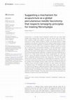 Research paper thumbnail of Plaut S (2023) Suggesting a mechanism for acupuncture as a global percutaneous needle fasciotomy that respects tensegrity principles for treating fibromyalgia