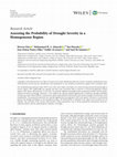 Research paper thumbnail of Assessing the Probability of Drought Severity in a Homogeneous Region