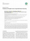 Research paper thumbnail of Prediction of Drought Severity Using Model-Based Clustering