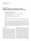 Research paper thumbnail of doi:10.1155/2011/856534 Research Article Population Change and Its Driving Factors in Rural, Suburban, and Urban Areas of Wisconsin, USA, 1970–2000