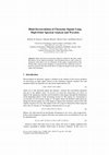 Research paper thumbnail of Blind Deconvolution of Ultrasonic Signals Using High-Order Spectral Analysis and Wavelets