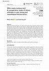 Research paper thumbnail of Who wants technocrats? A comparative study of citizen attitudes in nine young and consolidated democracies